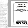 Hyster Forklift Truck H008 (H25 28 30 32XM-12 H25 30 32XMS-9, H28 32XM-16CH Europe) Parts Manual 4117432